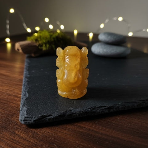 Yellow Aventurine Ganesha Idol