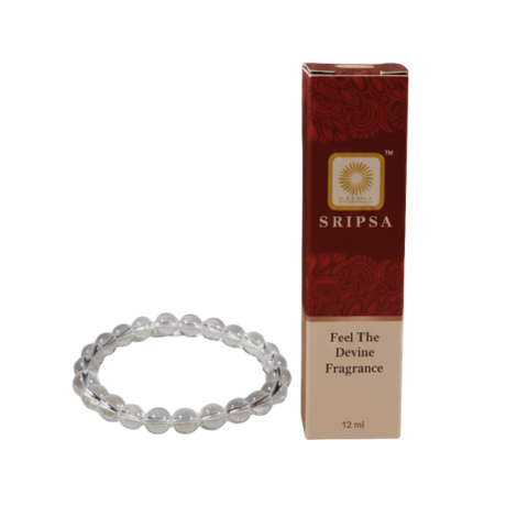 Divine Aura Attraction Combo – Sphatik Energy Bracelet with SRIPSA Fragrance
