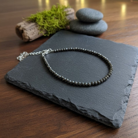 Pure Pyrite Healing Anklet – Energy of Money & Power