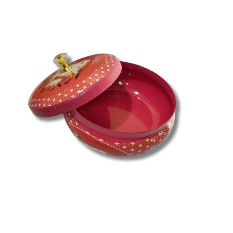 Handcrafted Pink Cow Motif Box