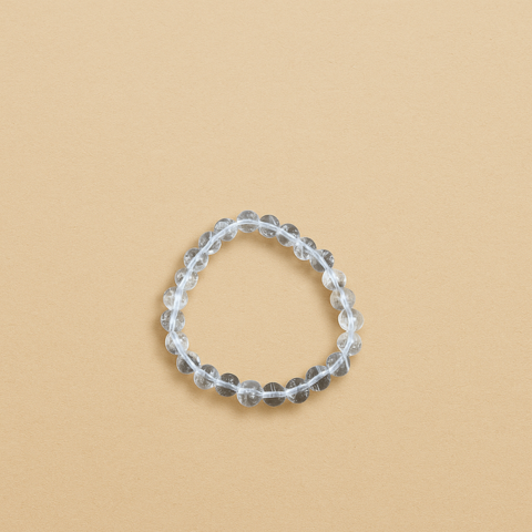 Clear Quartz Crystal Bracelet – Energy Cleansing & Healing Stone for Positivity