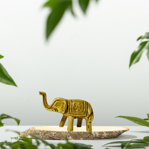 Antique Brass Elephant Showpiece