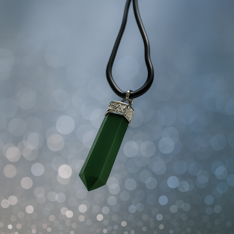 Green Jade Power Pendant
