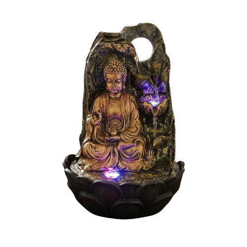 Premium Vitarka Mudra Buddha LED Fountain for Home
