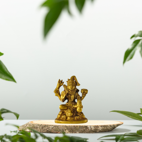 Har Har Mahadev Brass Idol