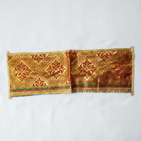 Shubh Jagdamba Vastra – Decorative Red Golden Ensemble