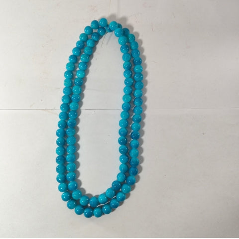 Vibrant Blue Beaded Necklace
