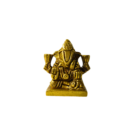 Divine Vighnaharta Ganesha Brass Idol – Remover of Obstacles & Bestower of Success