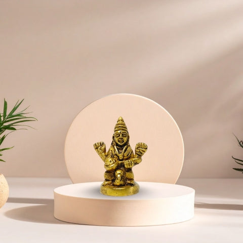 Shubh Vidya Dayini Saraswati Brass Idol