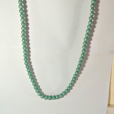 Mint Green Bead Necklace – Elegant Handmade Jewelry
