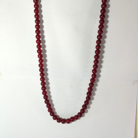 Royal Crimson Crystal Mala – Energy & Protection