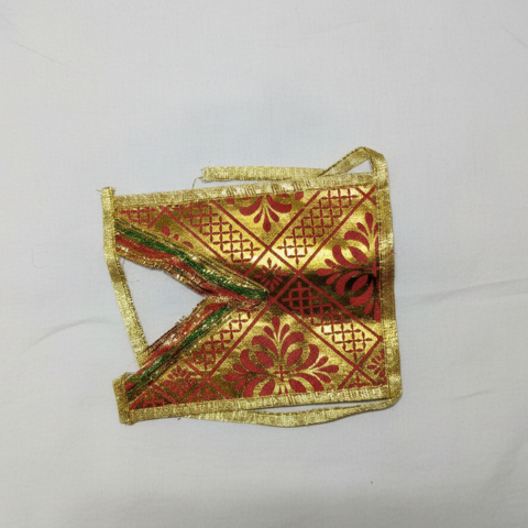 Shubh Jagdamba Vastra – Decorative Red Golden Ensemble