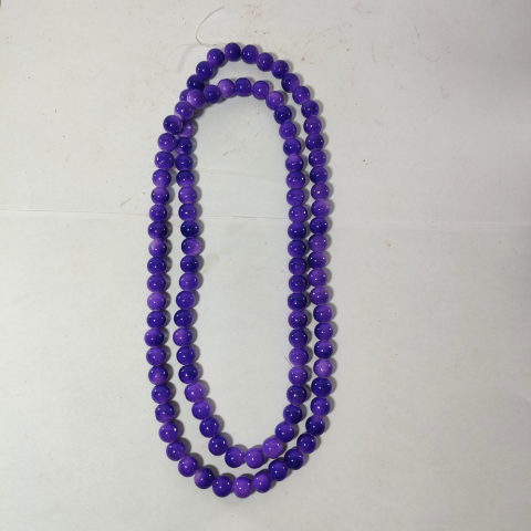 Regal Violet Bead Necklace – Classic Artisan Jewelry