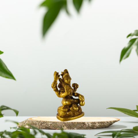 Har Har Mahadev Brass Idol