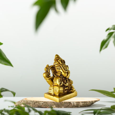 Holy Mangalmurti Ganesha Brass Idol – Source of Joy & Auspicious Beginnings