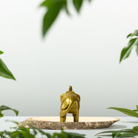 Antique Brass Elephant Showpiece