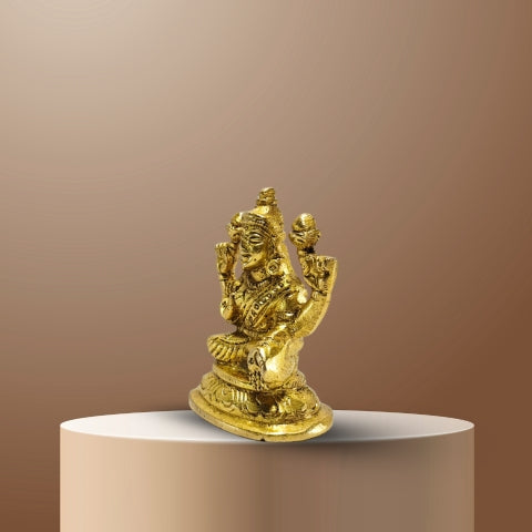 Shubh Lakshmi Brass Idol – Goddess of Wealth & Prosperity