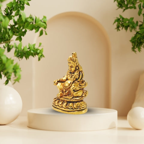 Divine Kuber Brass Idol – Lord of Wealth & Treasures