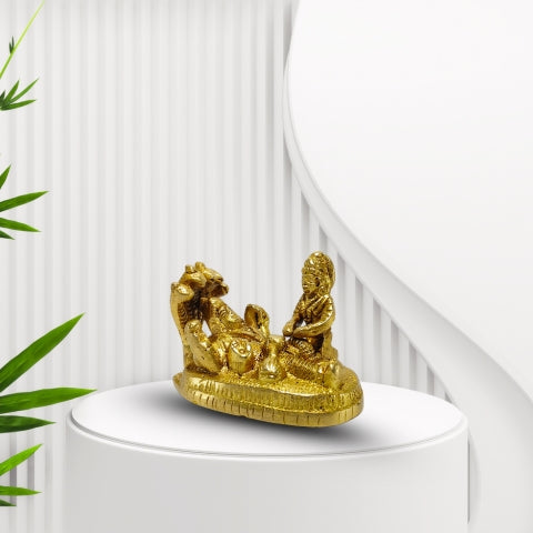 Mahalakshmi Narayan Brass Idol – Blessings of Wealth & Harmony