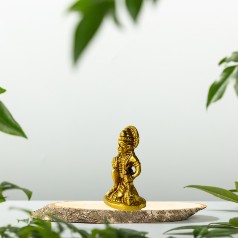 Divine Veer Bajrangbali Brass Idol – Embodiment of Courage & Protection