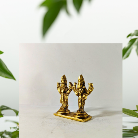 Divine Standing Vishnu Lakshmi Idol – Eternal Grace & Abundance
