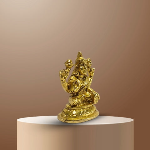 Shubh Lakshmi Brass Idol – Goddess of Wealth & Prosperity