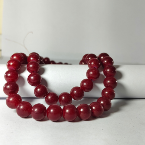 Royal Crimson Crystal Mala – Energy & Protection