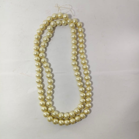 Classic White Pearl Beaded Necklace