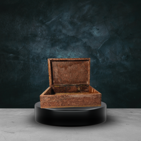 Royal Handcrafted Floral Stone Box