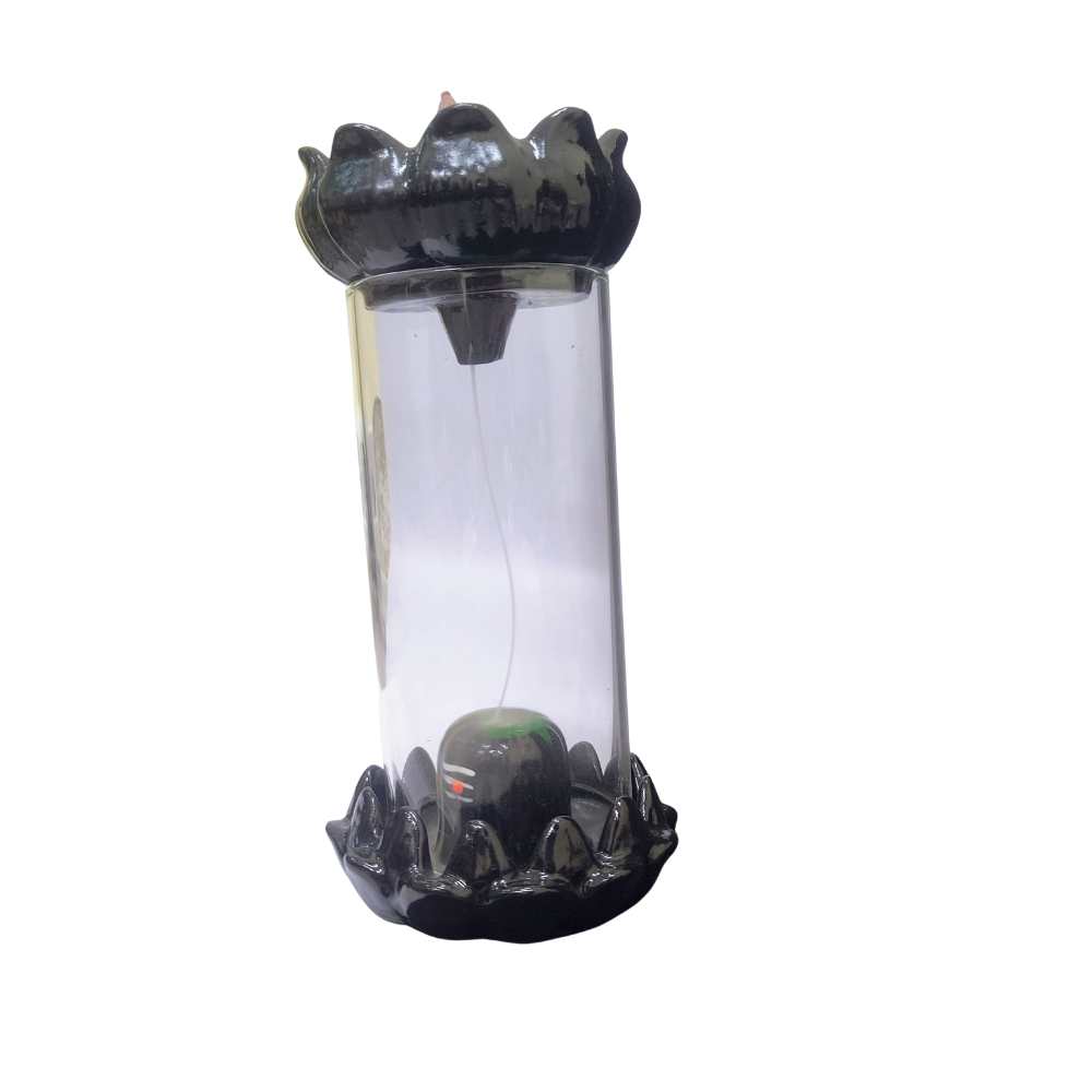Shivling Smoke Fountain Backflow Incense Burner – Spiritual Waterfall Effect