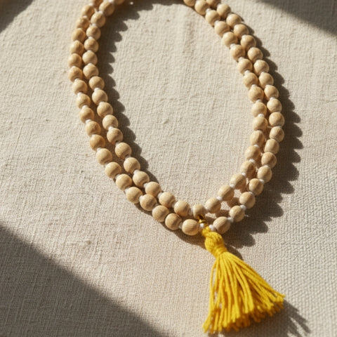 Authentic Tulsi Mala For Mantra Beads Rosary for Devotion & Protection