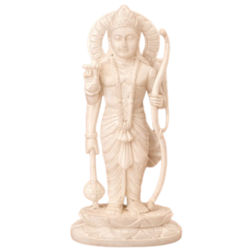 Premium Shri Ram Marble Finish Murti for Home Mandir