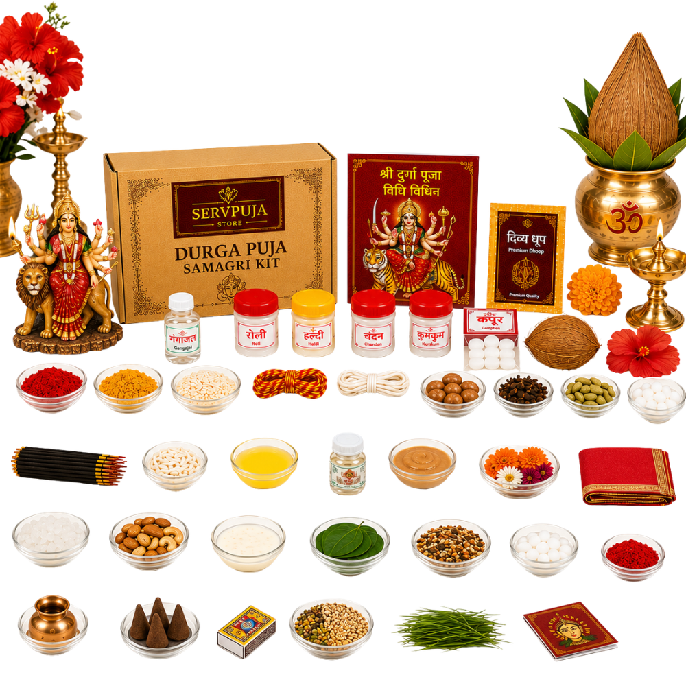 Maa Durga Puja Samagri Kit for Navratri, Durga Puja & Divine Shakti Worship
