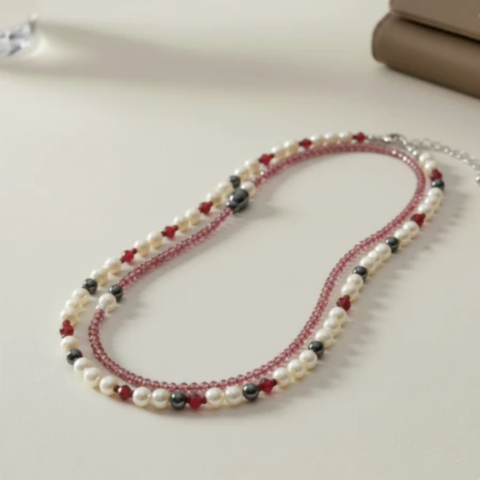 Regal Charm Pearl & Gem Combo (2 Piece Set)