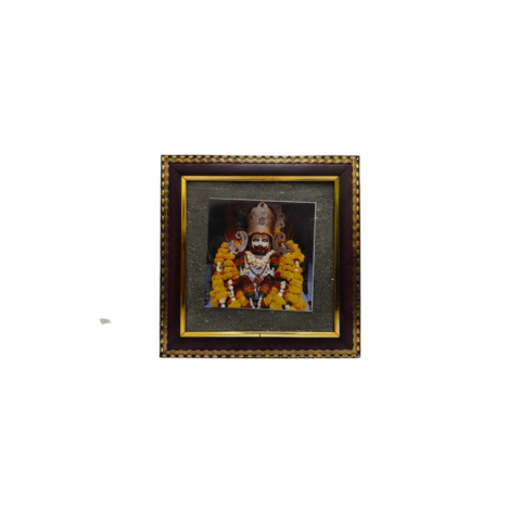 Pyrite Photo Frame Combo (Khatu Shyam Ji + Maharaj Ji)
