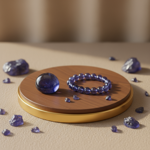 Celestial Iolite Vision Bracelet – Intuition, Clarity & Adventure Stone