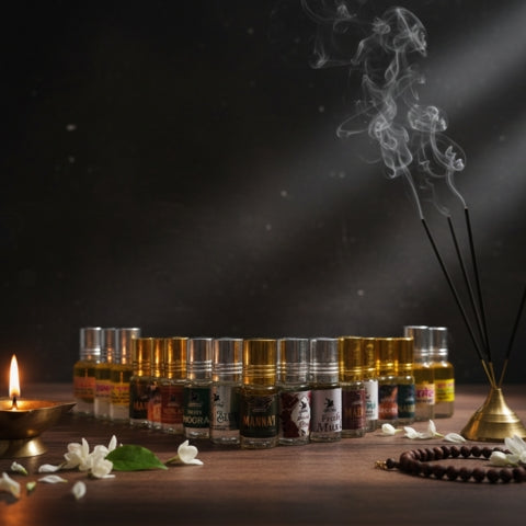 Divine Rose Bloom Eternal Itra For Puja