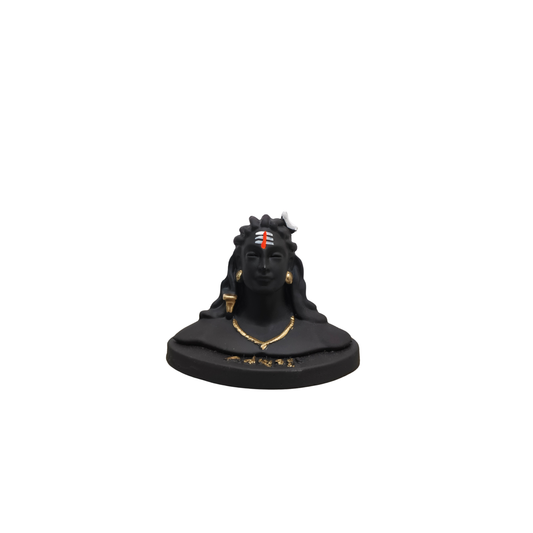 Divine Adiyogi Idol – Polyresin Shiva Statue for Car, Office & Home Decor