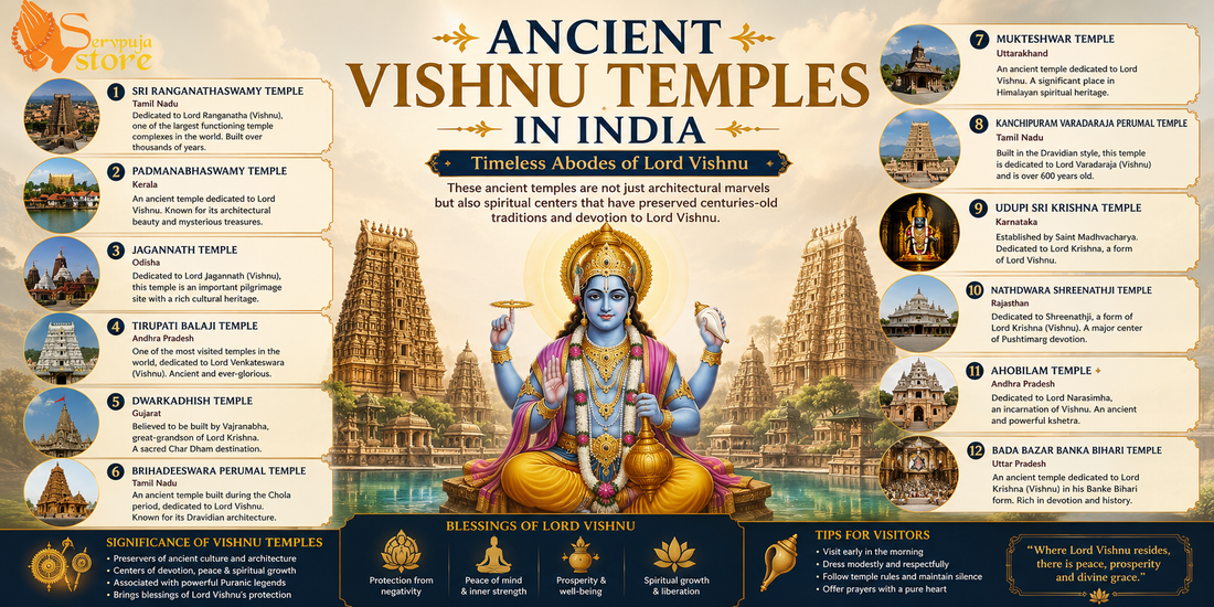 Ancient Vishnu Temples in India