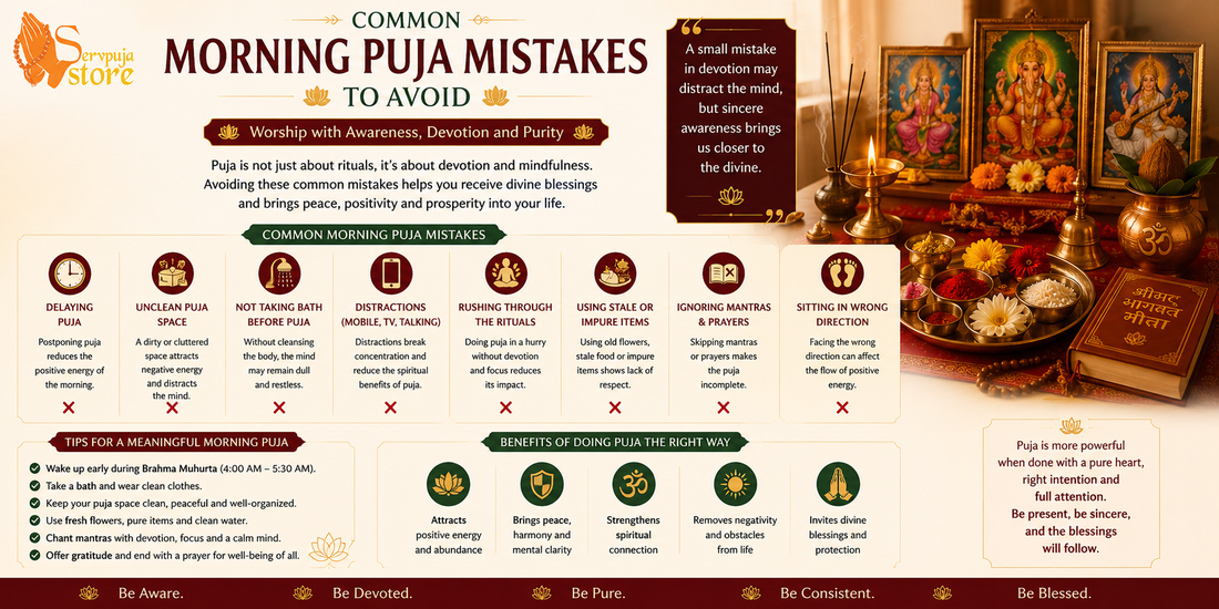 Common Morning Puja Mistakes to Avoid: Make Your Daily Worship More Meaningful