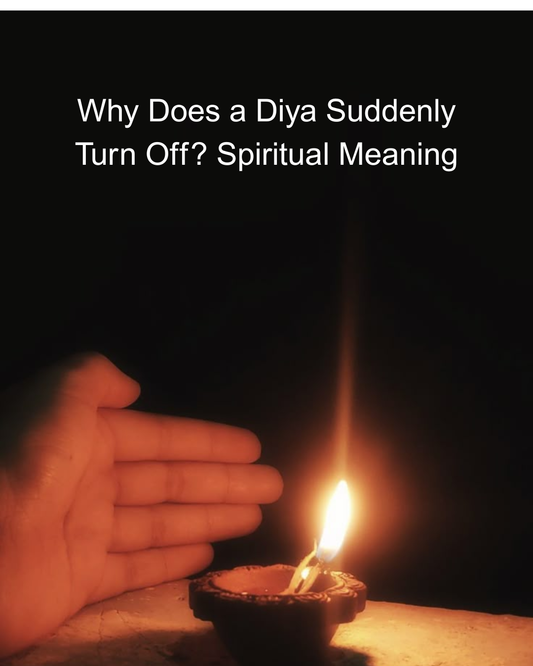 Diya suddenly turning off during Hindu puja at home temple