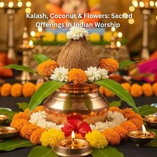 Kalash, Coconut & Flowers: Sacred Offerings in Indian Worship