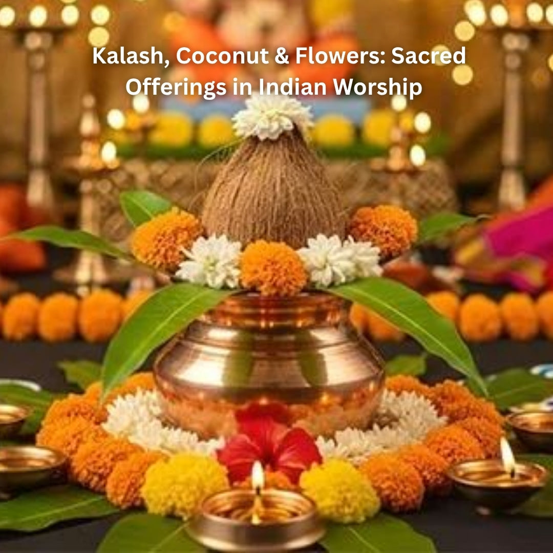 Kalash, Coconut & Flowers: Sacred Offerings in Indian Worship