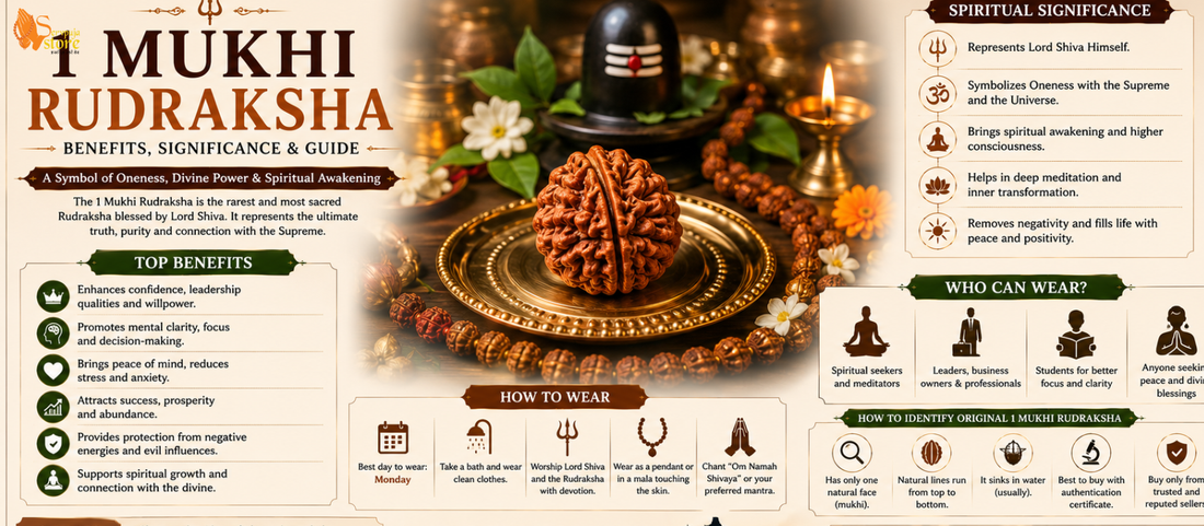 1 Mukhi Rudraksha Benefits and Wearing Guide