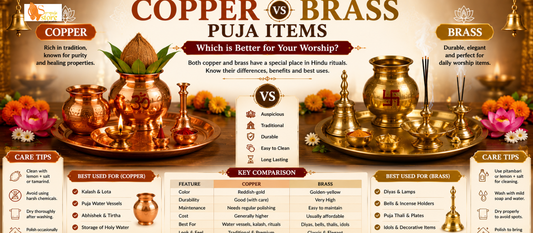 Copper vs Brass Puja Items