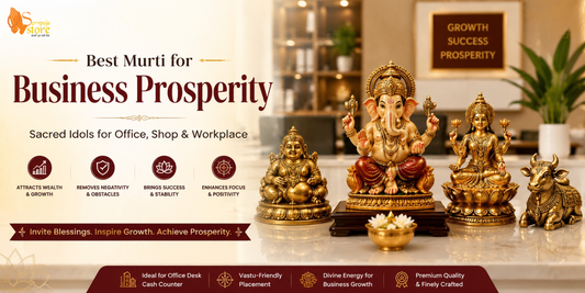 Best Murti for Business Prosperity with Ganesh, Lakshmi and Kubera Idols for Office Shop and Workplace