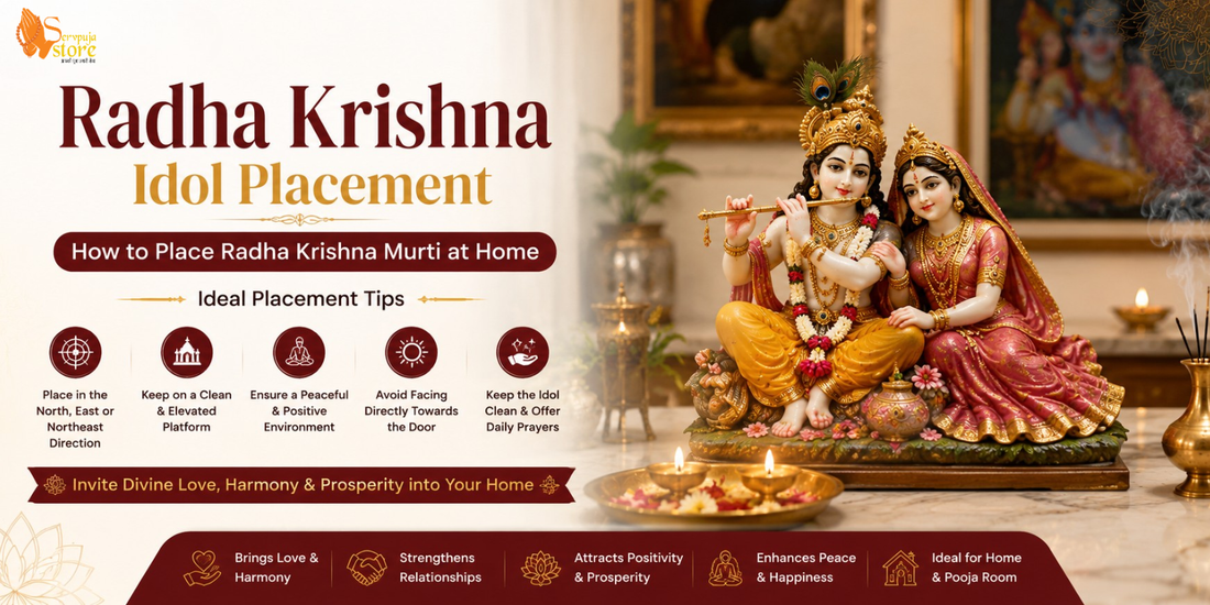 Radha Krishna Idol Placement at Home According to Vastu with Home Temple