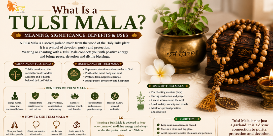 What Is a Tulsi Mala? Meaning, Significance, Benefits & Uses