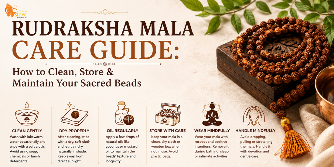 Rudraksha Mala Care Guide: How to Clean, Store & Maintain Your Sacred Beads