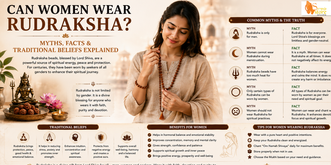 Can Women Wear Rudraksha? Myths, Facts &  Traditional Beliefs Explained